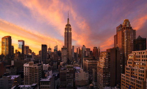 Manhattan Cityscape at Dusk